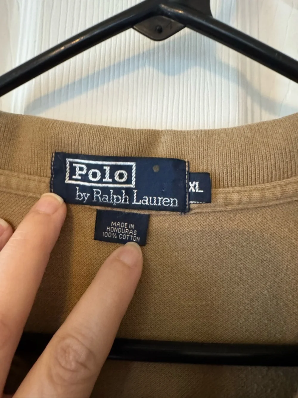 Polo‎ Ralph Lauren Men’s XL Tan Beige Short Sleeve Polo Shirt Preppy Classic